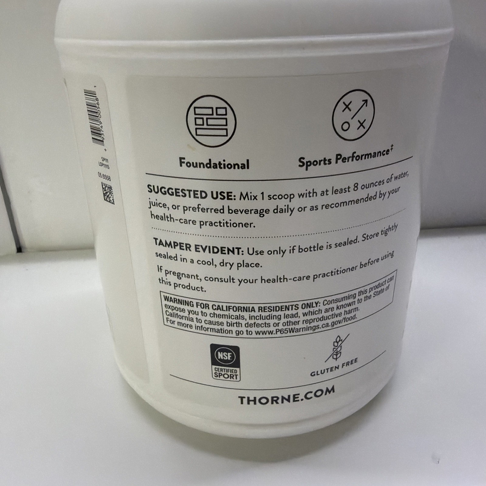 THORNE Whey Protein Isolate – Vanilla – 30 Scoops – EXP 01/2027