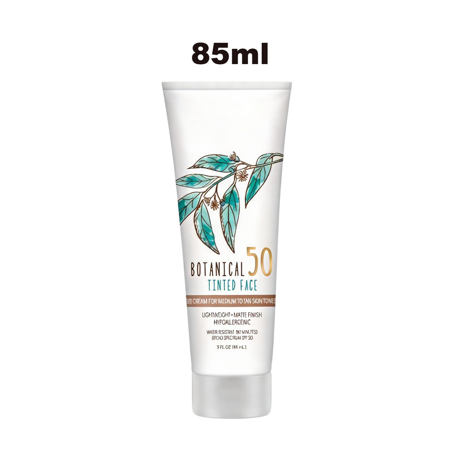 Australian Gold Botanical SPF 50 Tinted Face Sunscreen 3 FL OZ