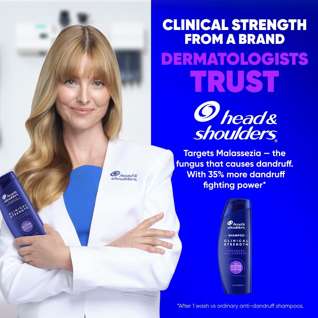 Head & Shoulders Clinical Strength Oil Control Shampoo 13.5 oz