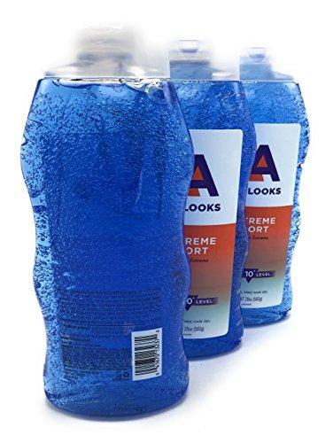 L.A. LOOKS SPORT XTRME HLD GEL 20 OZ (Pack of 3)