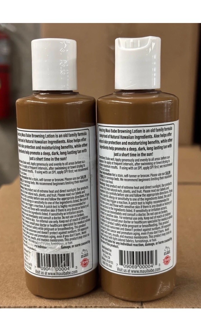 Maui Babe Browning Lotion – 4 fl oz (118 ml) pack of 2