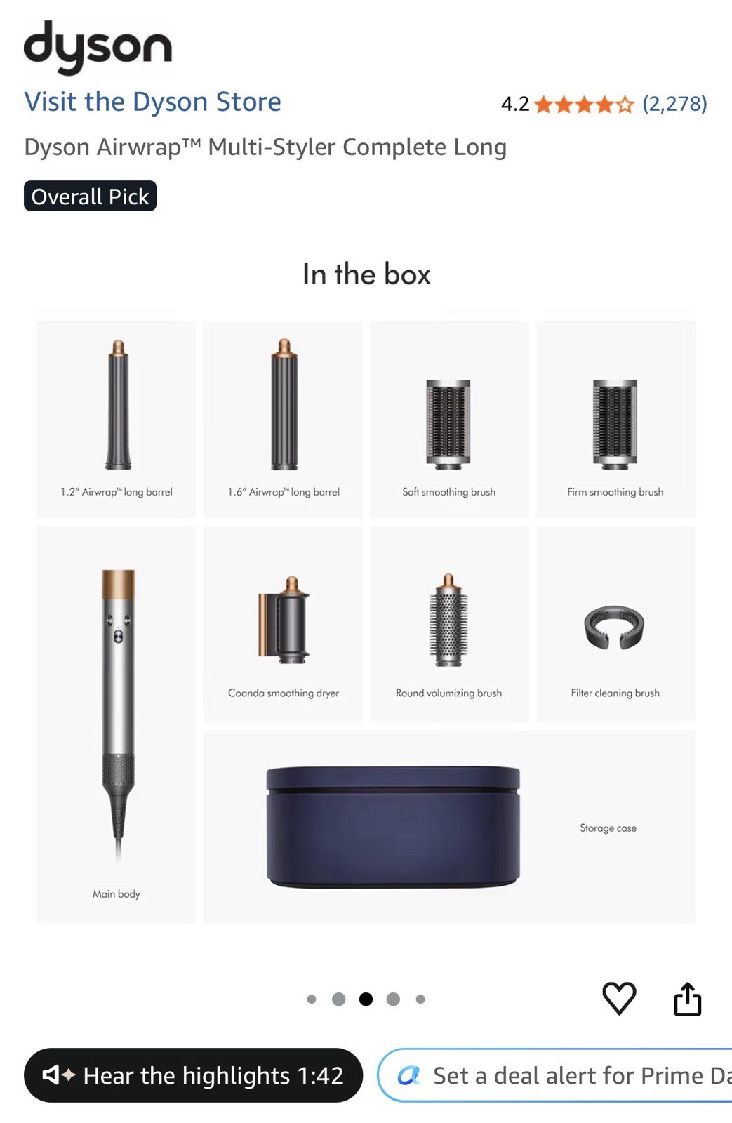 Dyson Airwrap Complete Long Multistyler – Nickel/Copper