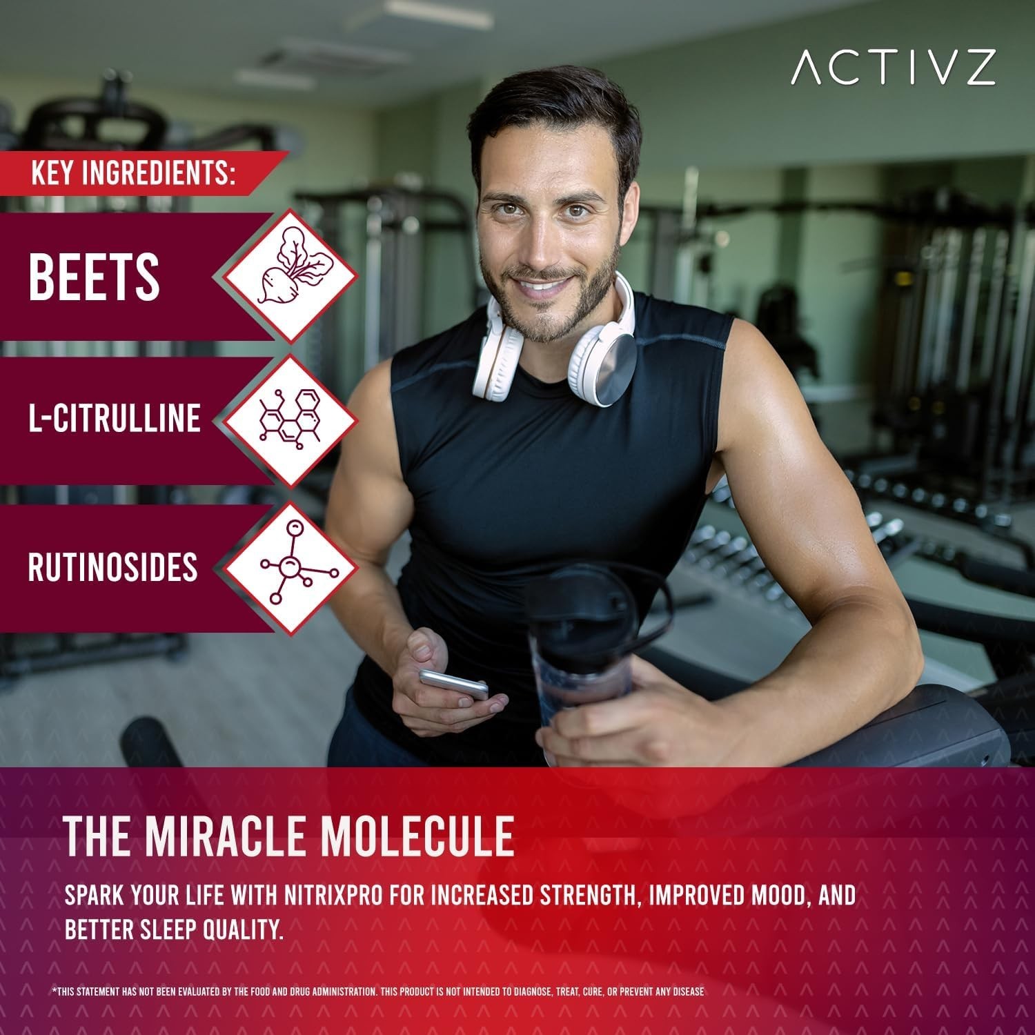 ACTIVZ NitroxPro™ Drink PowderL-Citrulline, Rutinosides, CyLoc Dextrin, DexKey