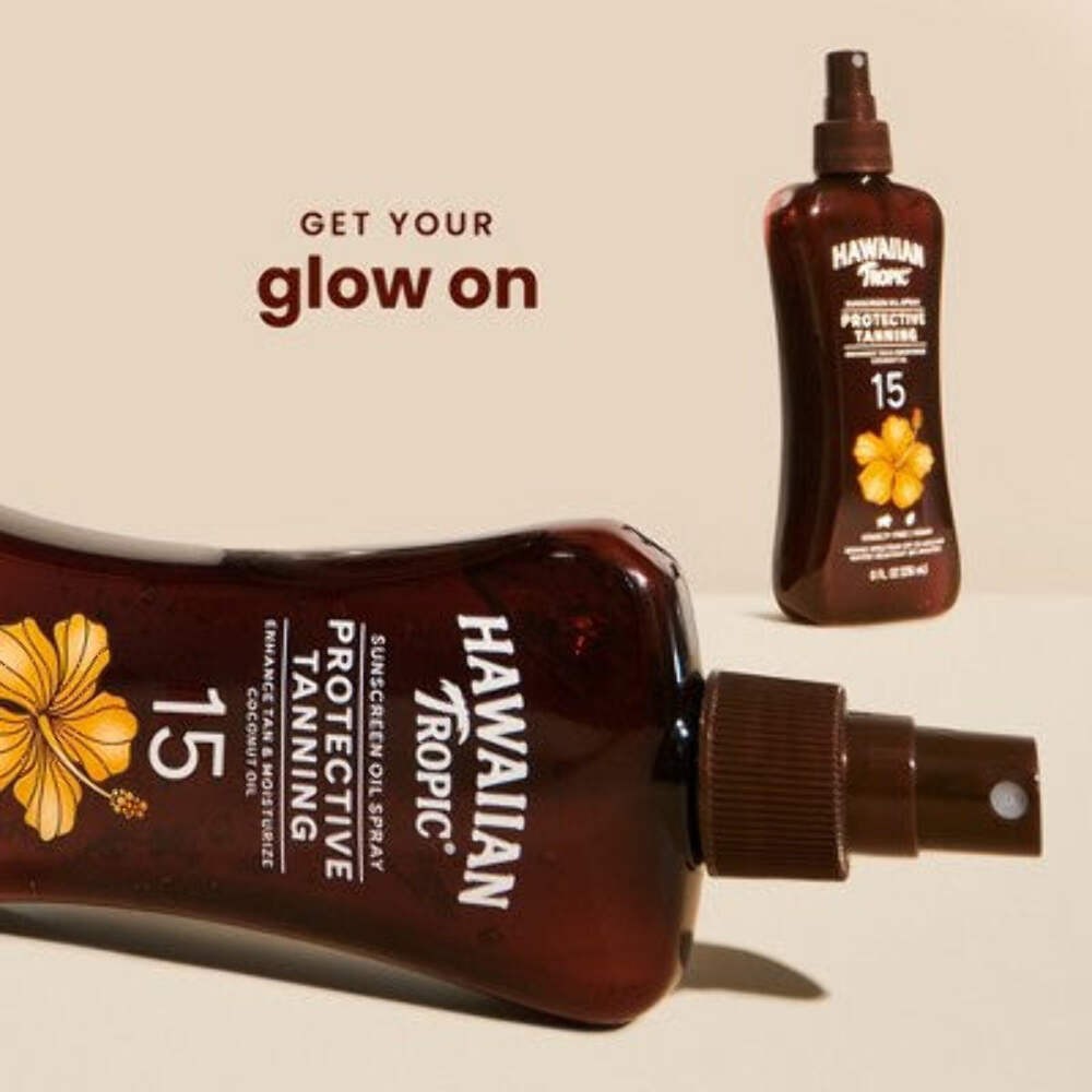 Hawaiian Tropic Tanning Oil Pump Spray SPF 15 8 fl oz – Imperfect Container