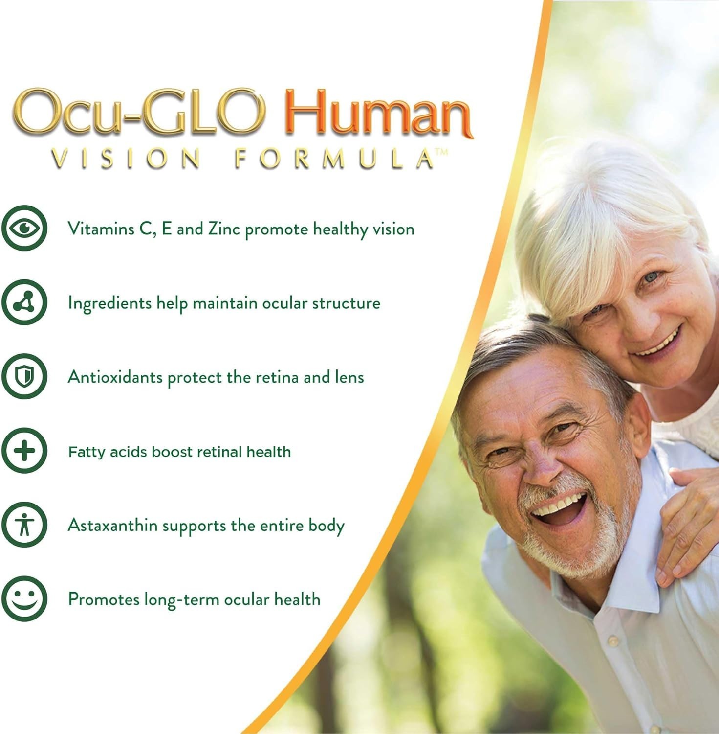 Human Vision Formula Eye Health Support – 90 Natural Antioxidant Capsules