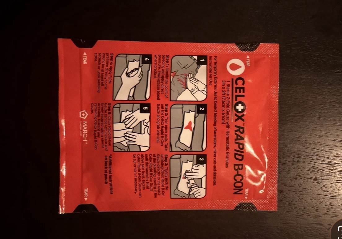 IFAK Trauma First Aid Kit – Tourniquet CELOX Israeli Bandage Chest Seal – NEW