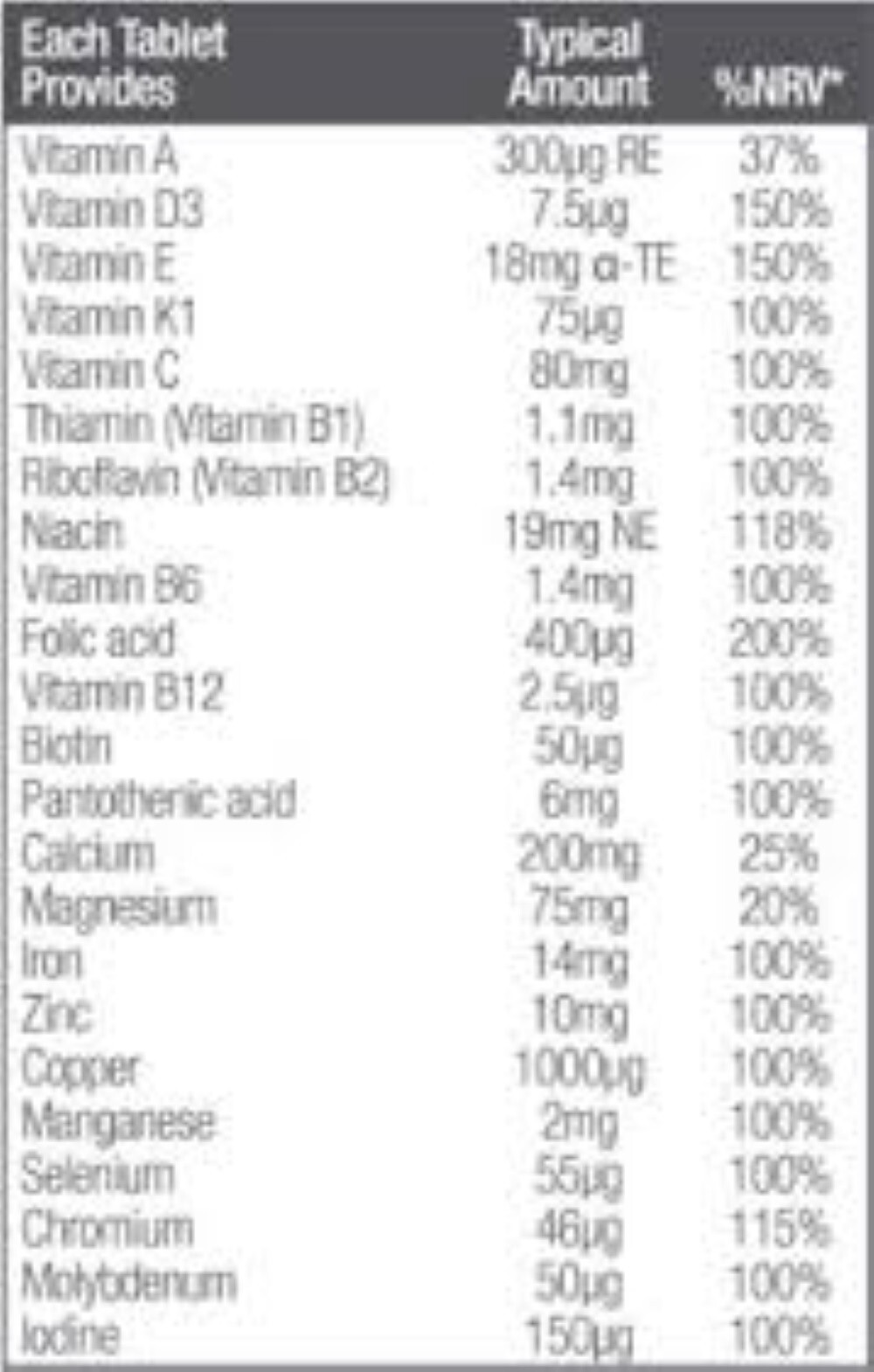 Principle Woman multivitamin and mineral suppliment 30 Tablets UK (PACK OF 3)