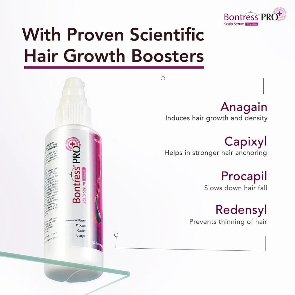 Bontress PRO+ Scalp Serum 60ml for Hair Growth and Hair Fall Control