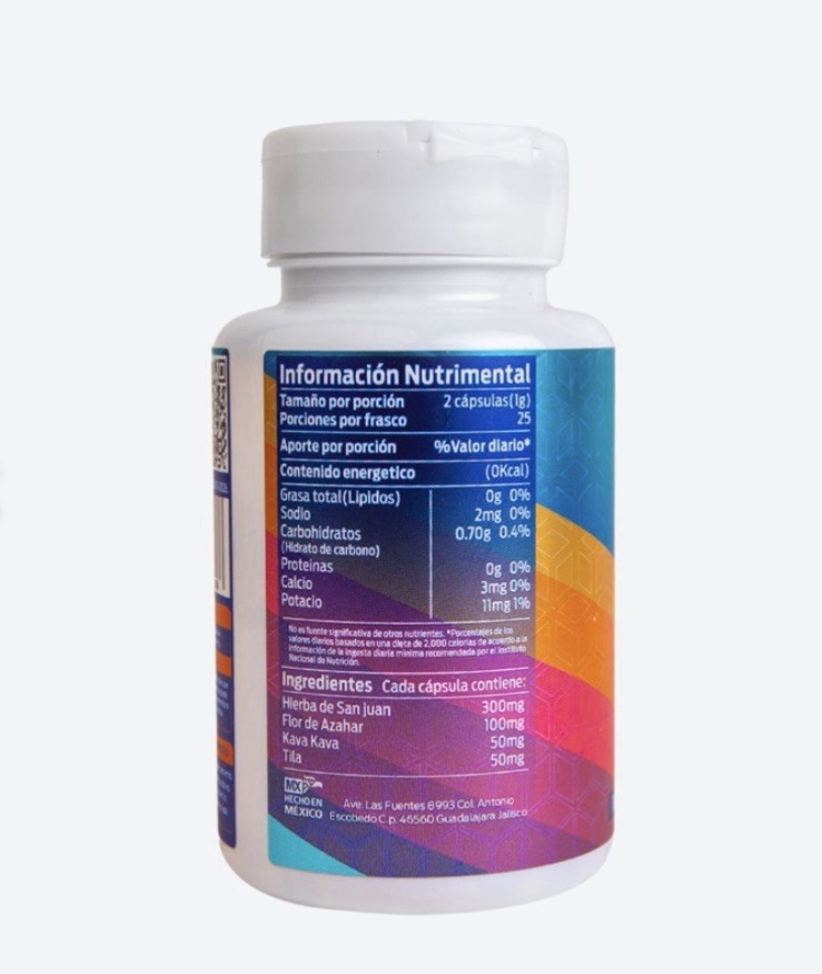 SIN NERVIOS STRESS, NERVIOS, INSOMNIO Humans Health Usa Con 60 Cps