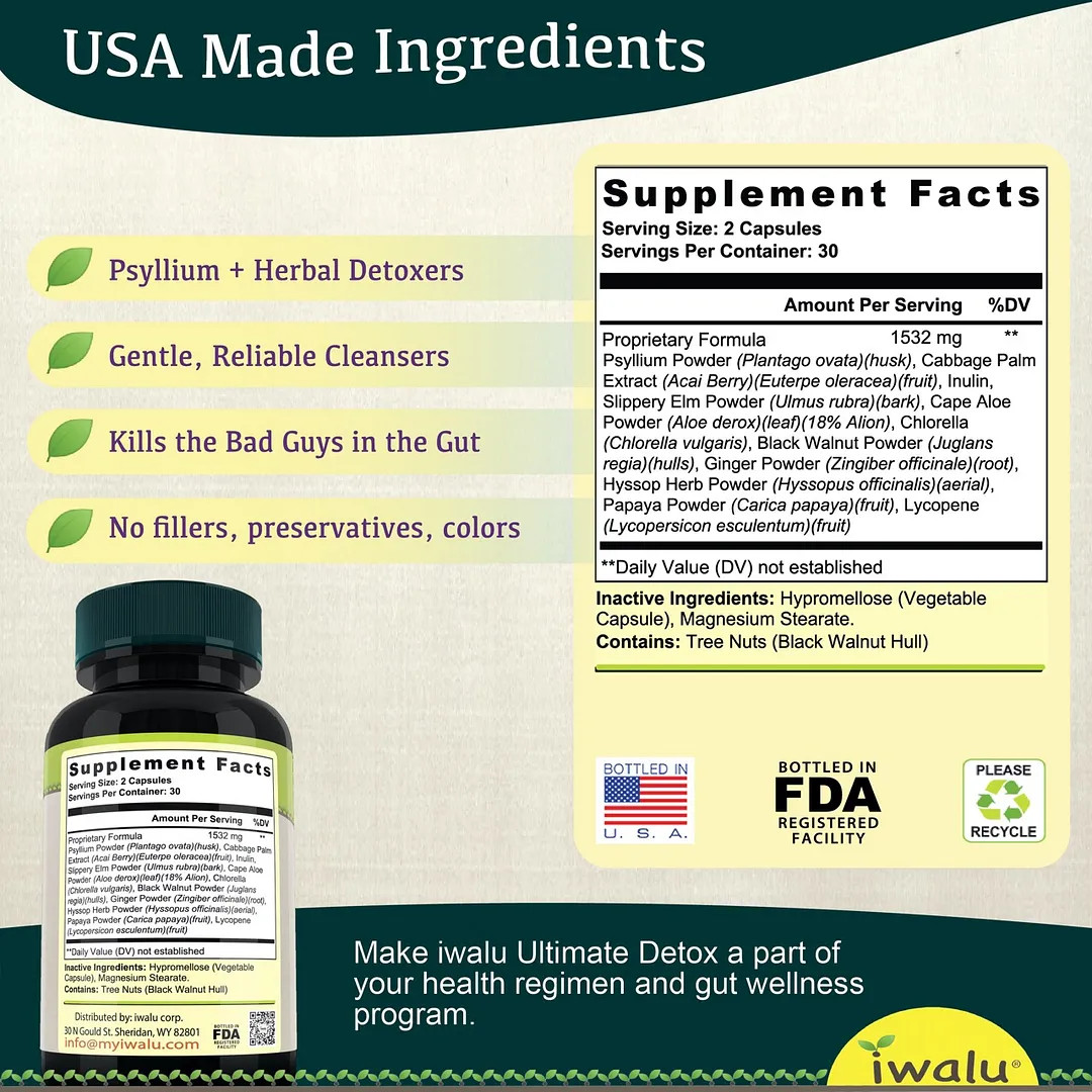 14 Day Cleanse | Best Supplement Capsule Pill Men Women FREE SHIP