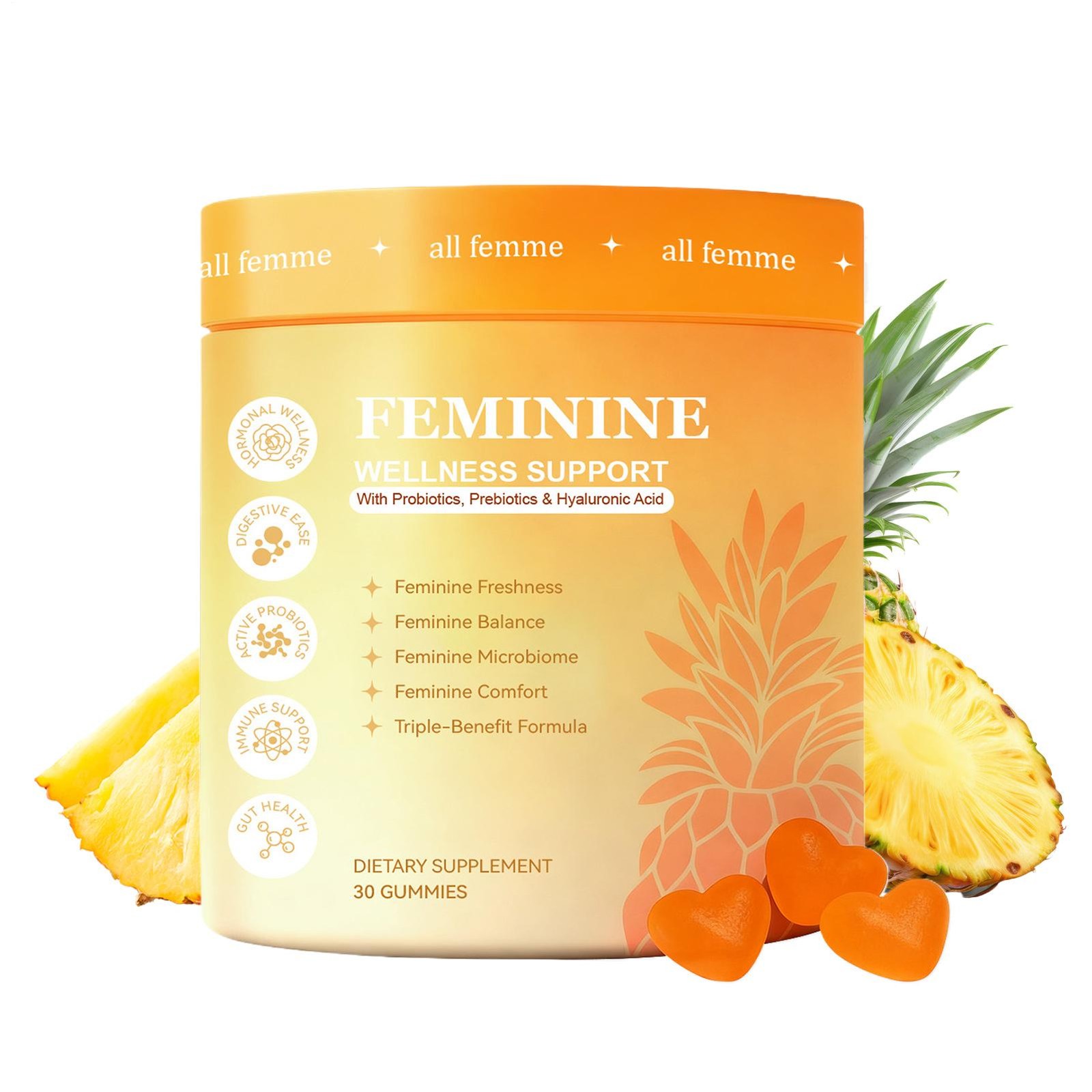 Flora Plus Gummies, Advanced Vaginal Support, Vaginal Health Gummies, Ph Bala…