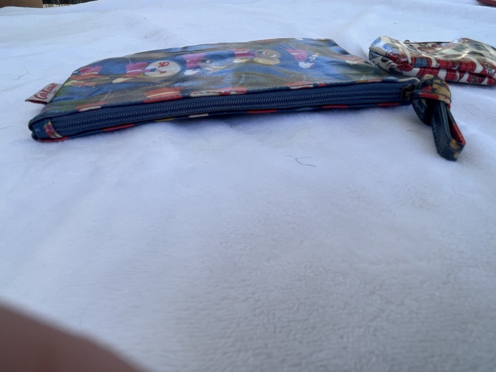 Cath Kidston London Makeup,Change Purse Coated Cotton Classic Guard Band Lot Of2
