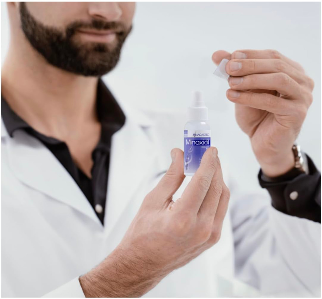 Solución 5% Anacastel, Tratamiento Capilar Anticaída Cabello, Barba y Bigote