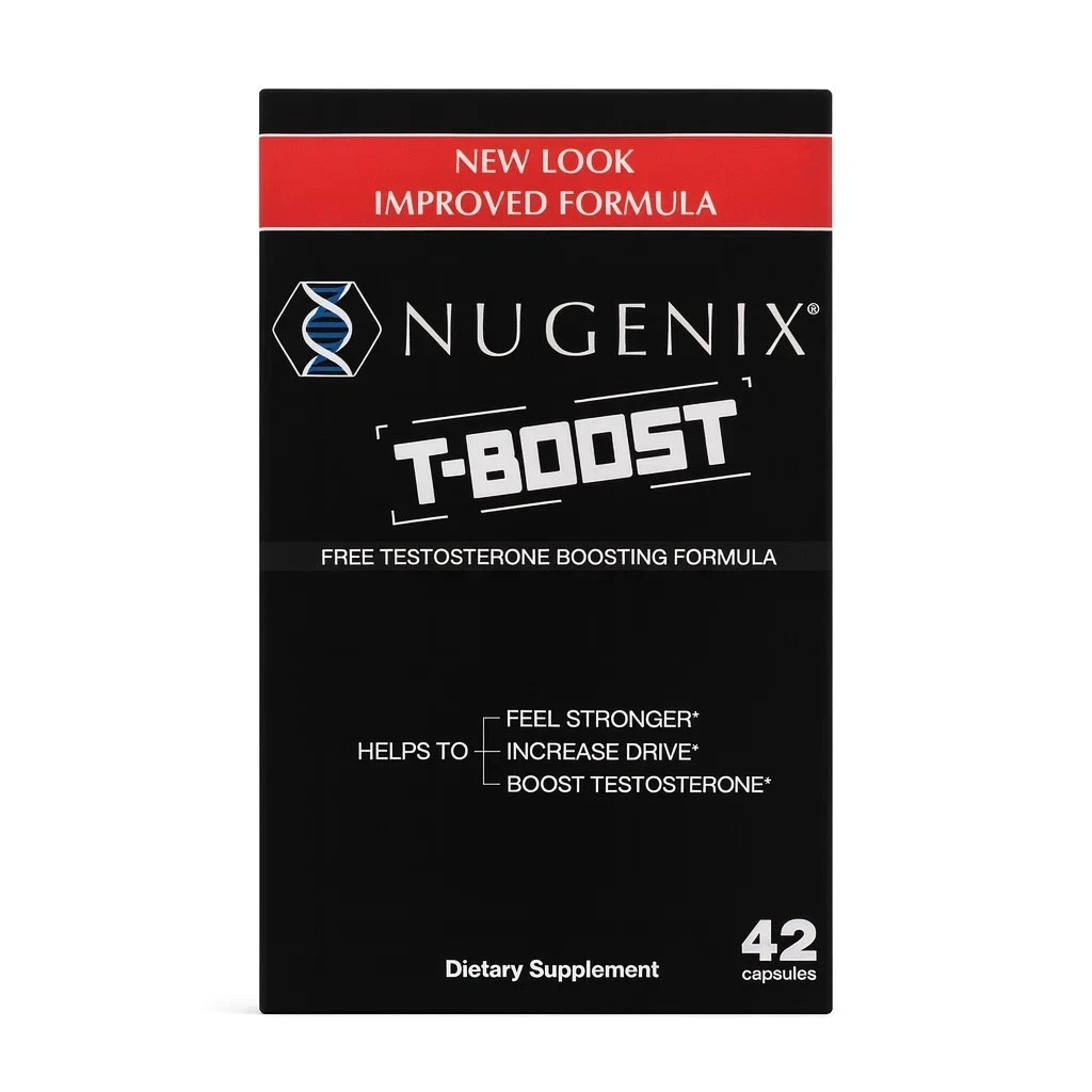 New Nugenix T-BOOST Free Testosterone Booster for Men, 126 Capsules Exp 07/2026