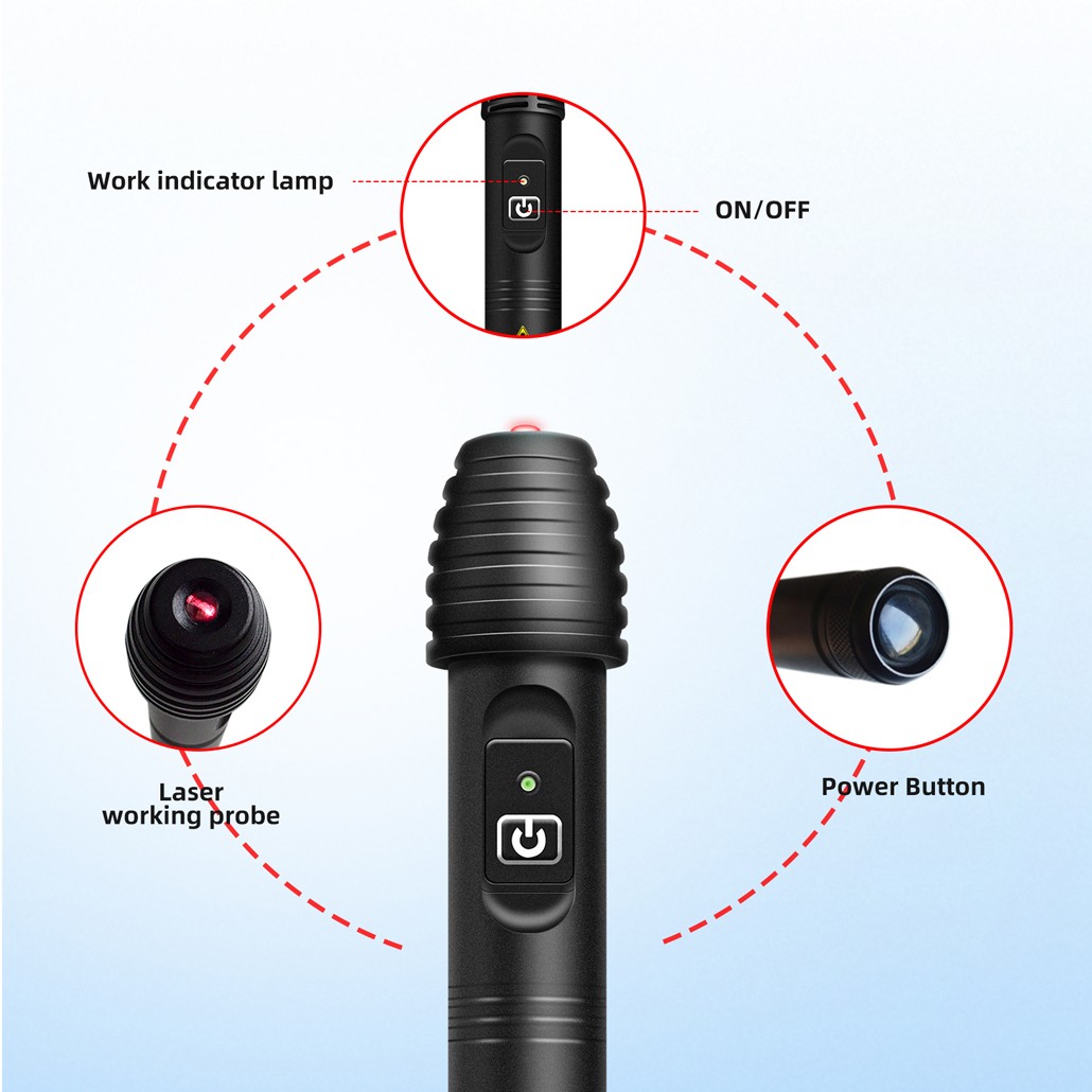 Handheld Cold Laser Therapy Device for Tendonitis Sciatica Pain Relief Improve