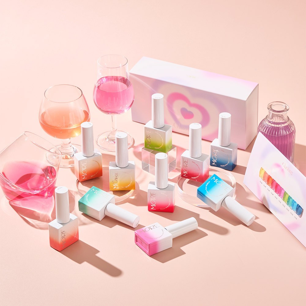 More Gel Glasting Syrup Gel Polish 10 Colors Soak Off Nail Gel K-Beauty