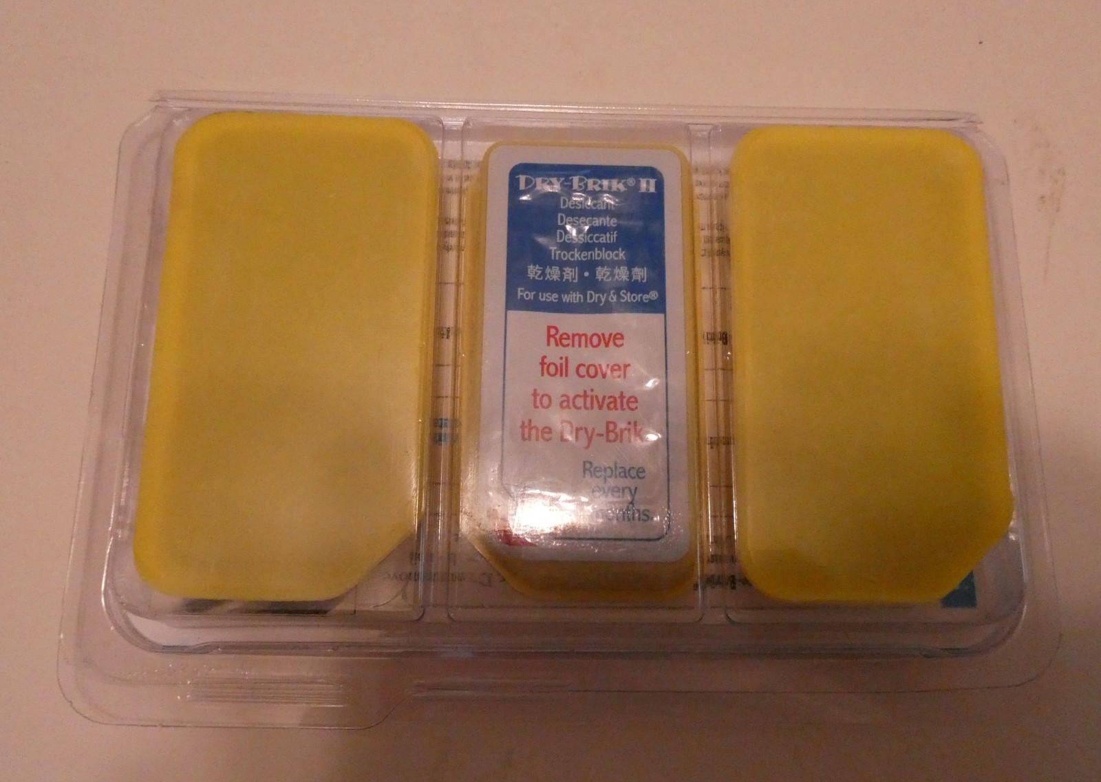 3 Pak of Dry Brik II cartridges w/Free Dry & Store Global II Dehumidifier