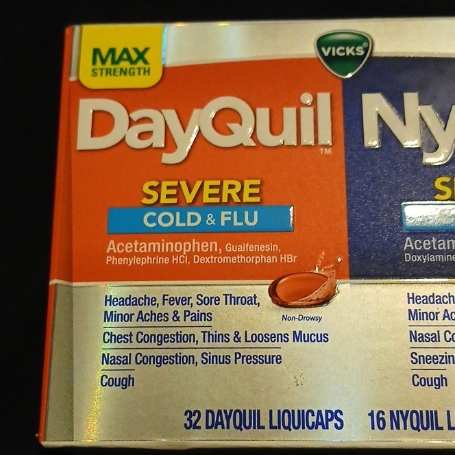 Vicks DayQuil/NyQuil Severe Cold & Flu Max Strength 48 LiquiCaps Exp 03/2028
