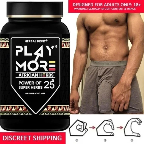 African Herbal Play More Powder Mens Energy Vitality and Health Support
