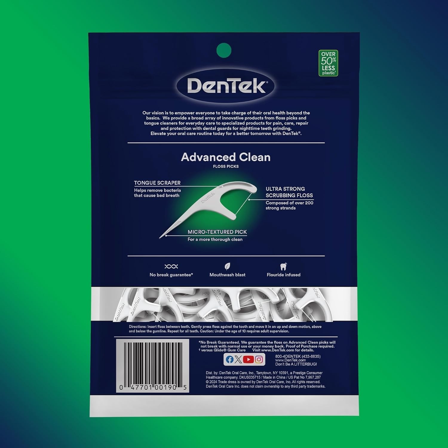 150 Count Dental Floss Picks – Mint Flavor, No Shred Design for Perfect Cleaning