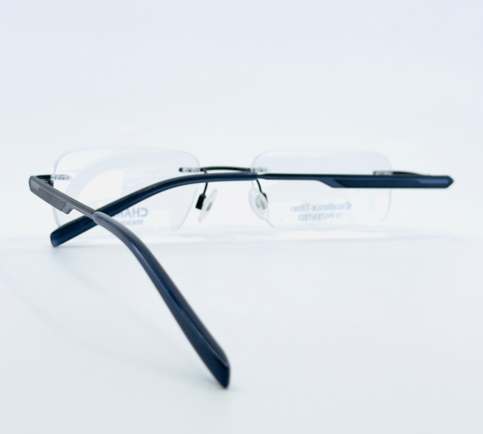 CHARMANT CH11915 BK Black Unisex Rimless (Chassis) Eyeglasses N/A-19-135 B:N/A