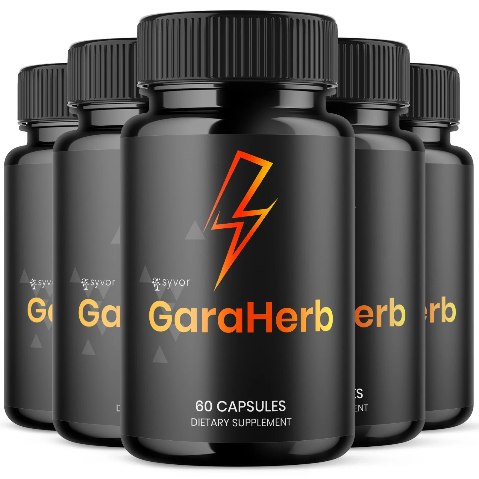 GaraHerb Advanced Energy & Fitness Support Capsules 60 Caps FS | Pack of 5