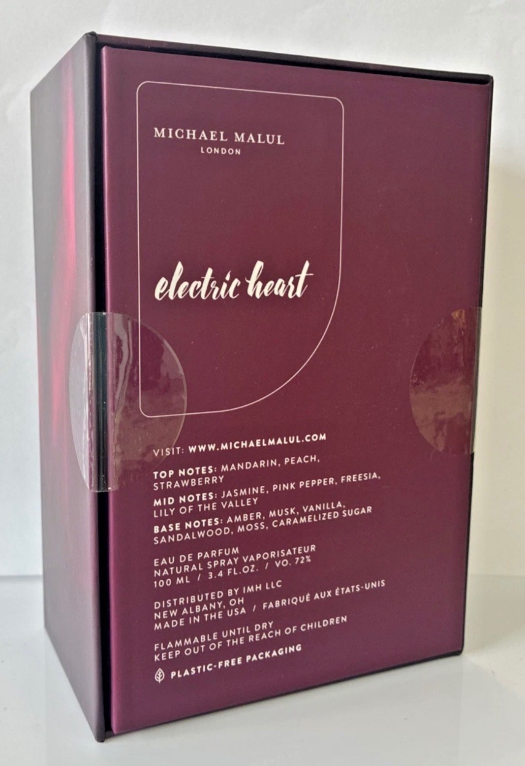 ELECTRIC HEART BY MICHAEL MALUL / 3.4 EDP SPRAY / NEW IN BOX SEALED / AUTHENTIC