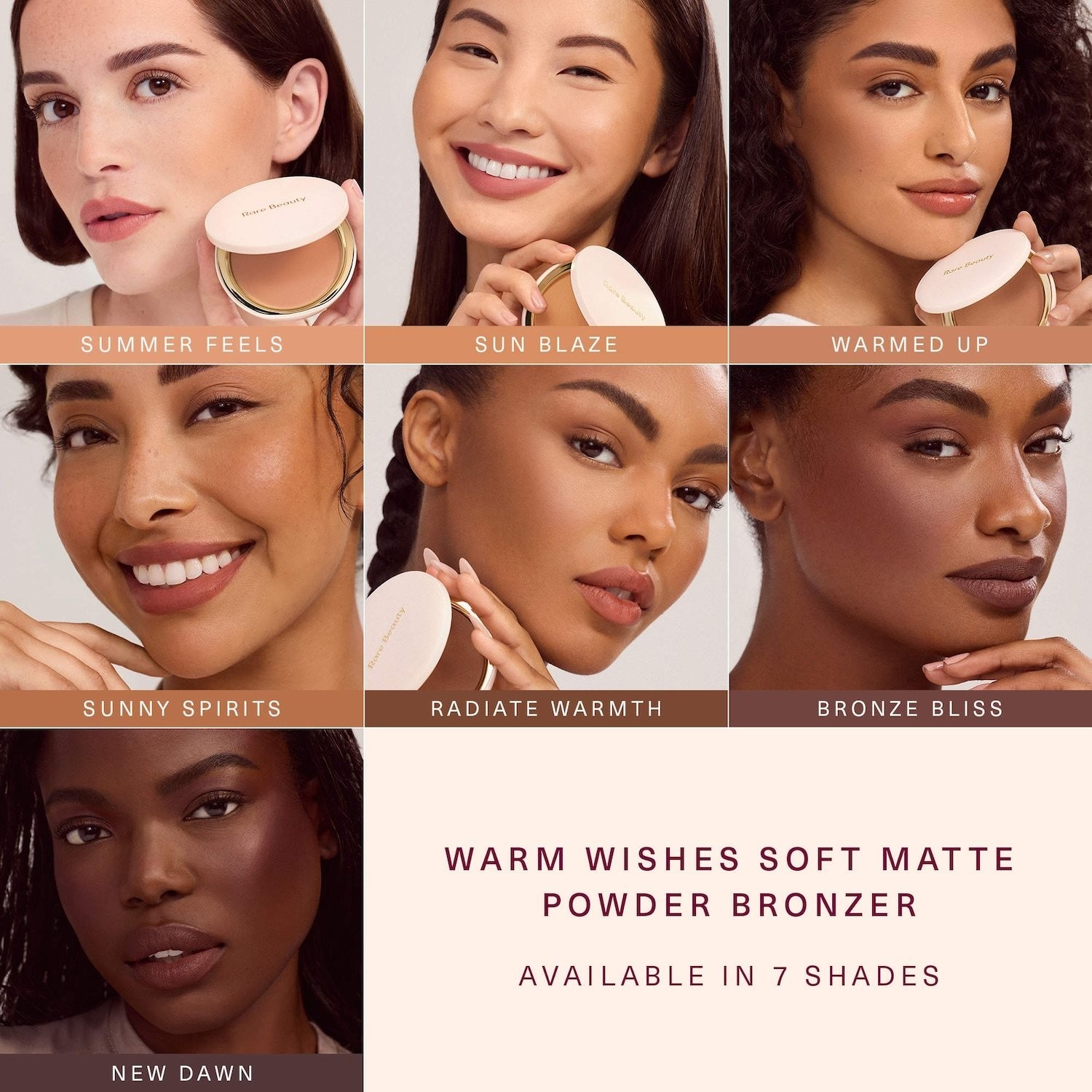 Rare Beauty by Selena Gomez Warm Wishes Soft Matte Powder Bronzer, 7 COLORS