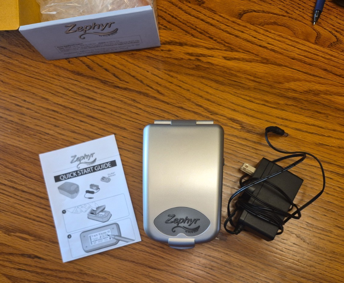 Zephyr by Dry & Store Hearing Aid Dryer & Moisture Remover Open Box