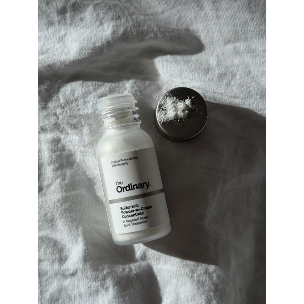 The Ordinary Authentic Sulfur 10% Powder-to-Cream Concentrate Acne Spot 0.176 oz