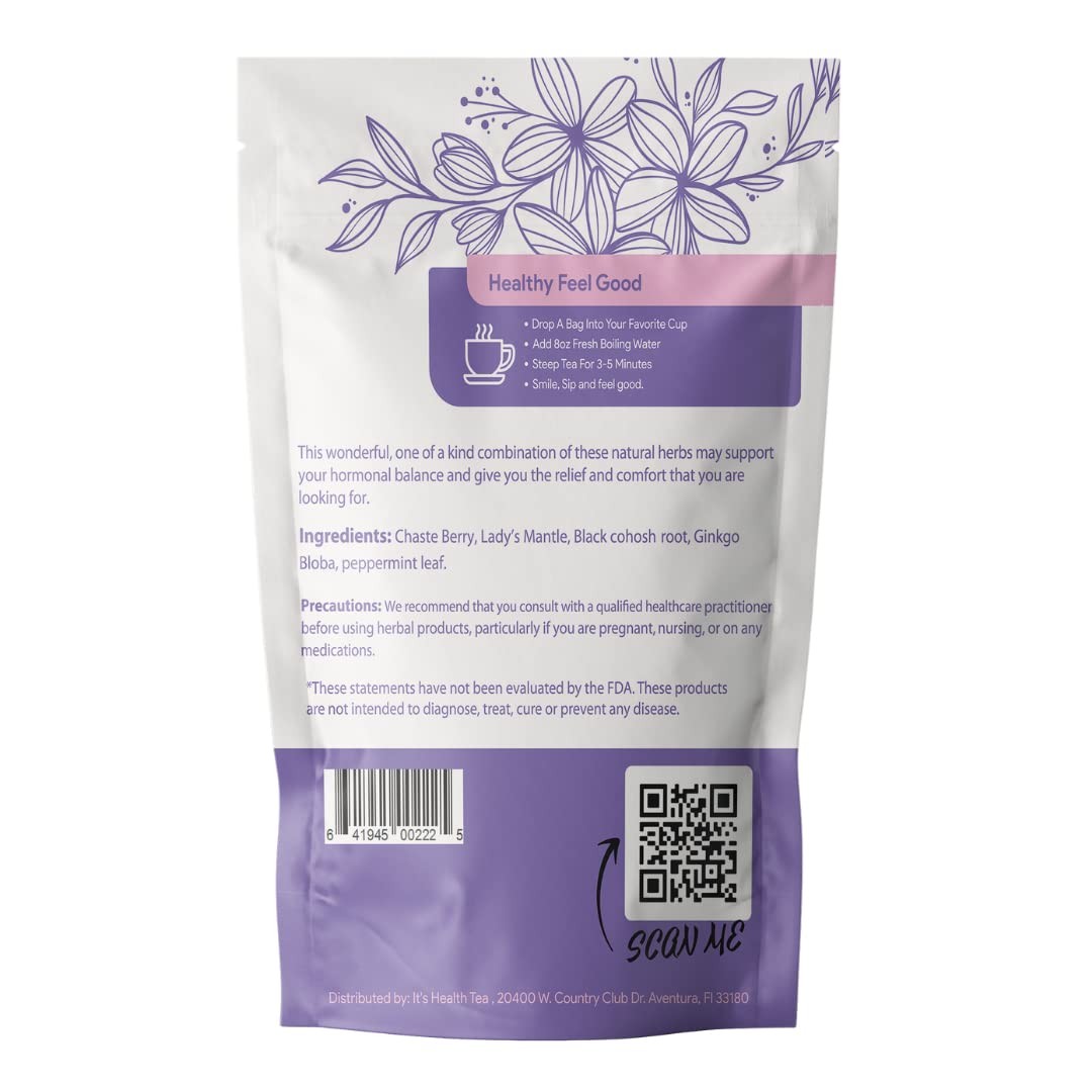 Hormonal Balance Herbal Tea for Women – Caffeine-Free | Supports Menstrual Co…