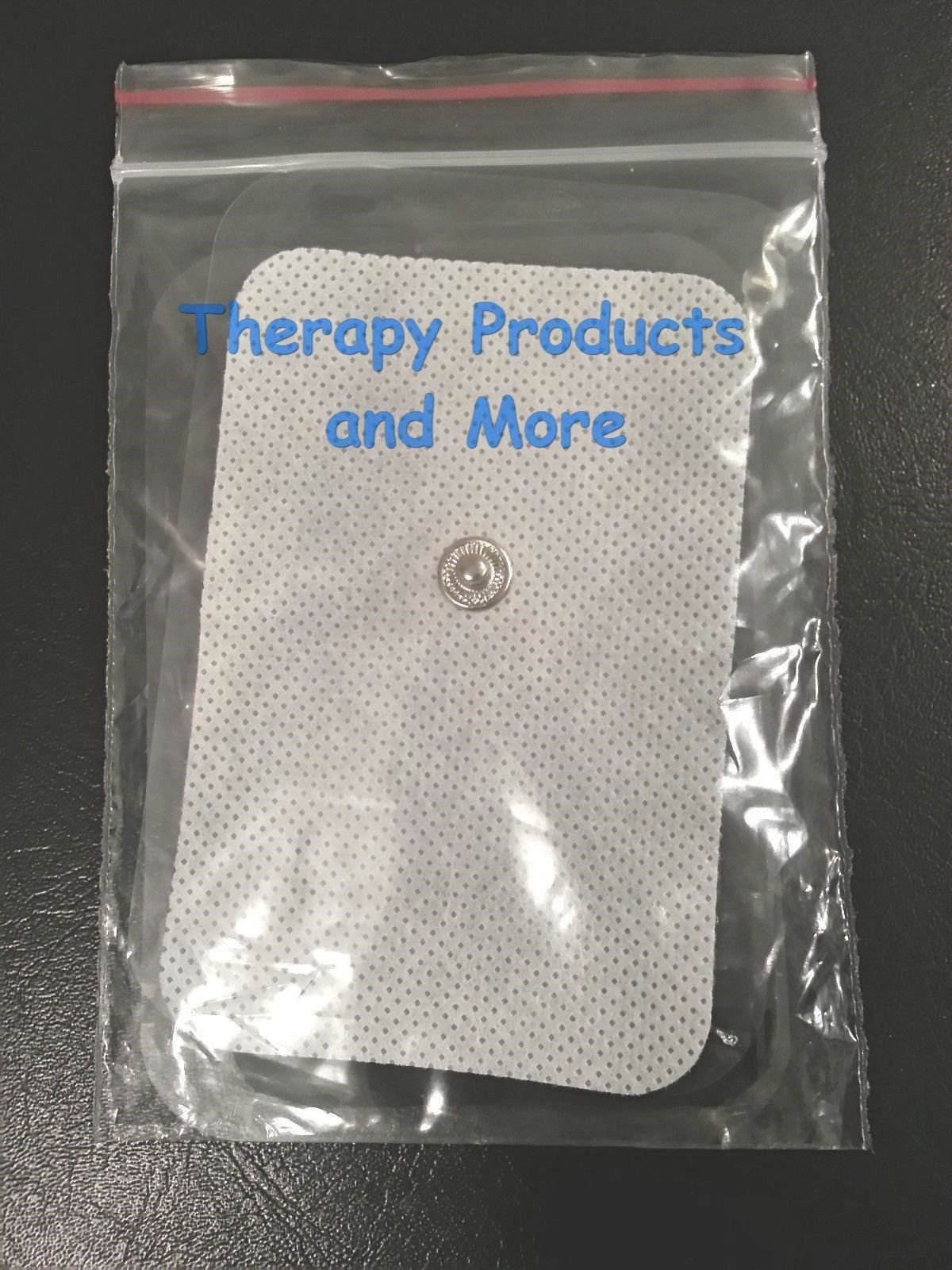 XL WIDE REPLACEMENT MASSAGE PADS (8) (9X6CM) FOR AURAWAVE DIGITAL MASSAGER TENS