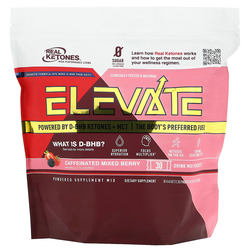 Real Ketones ELEVATE & SHIFT 30 Days Supply Packets, Pick Your Flavor, Exp 2028