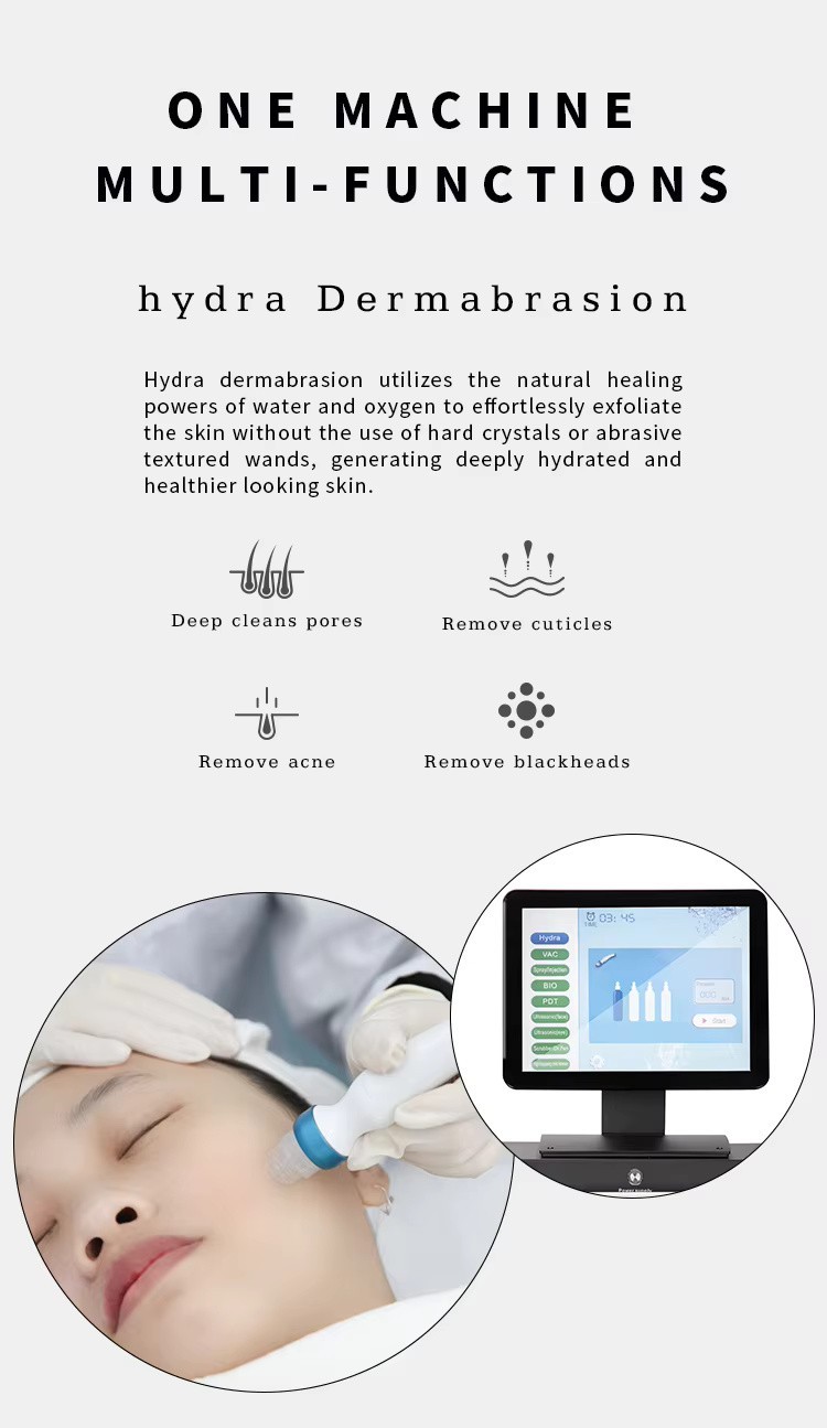 14in1 Hydra Spa Facial Beauty Machine Hydro Dermabrasion Face Skin Cleaning Face