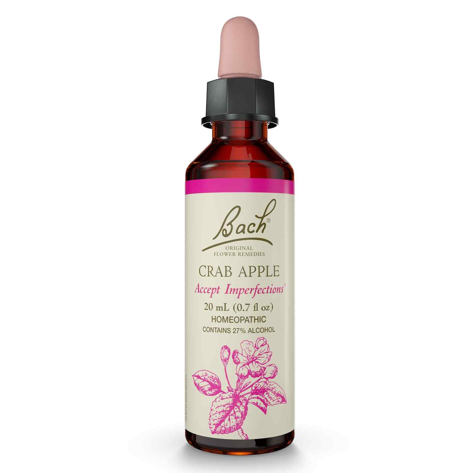 Bach Original Flower Remedies Crab Apple Accept Imperfections 0.7 fl oz 20mL