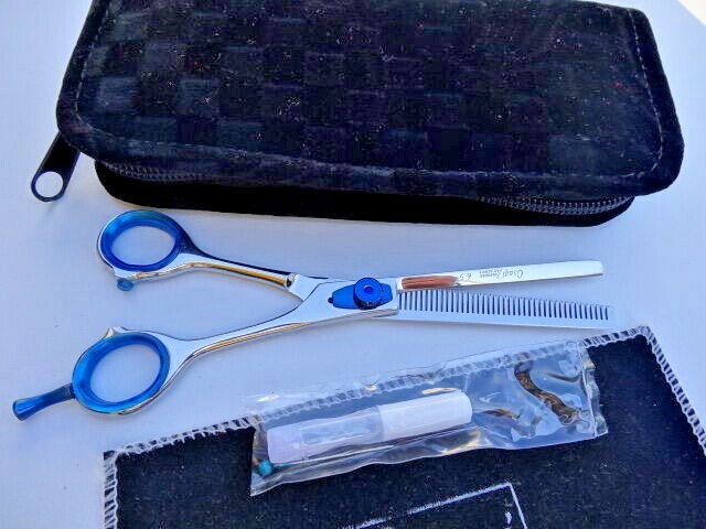 Money back Warranty_ 6.5″ Hairdressing Thinning Scissors shear/Japanese Steel