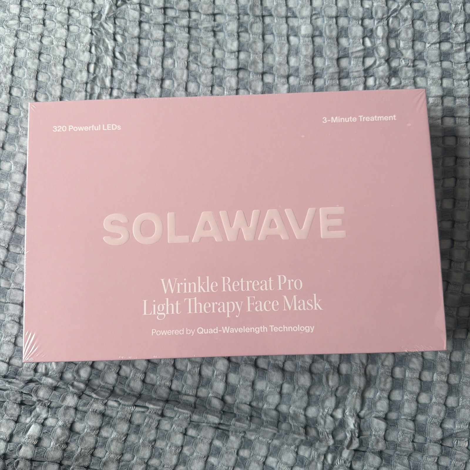 Solawave Pink Red Light Therapy Mask for Face & Neck, Wrinkles Rejuvenation