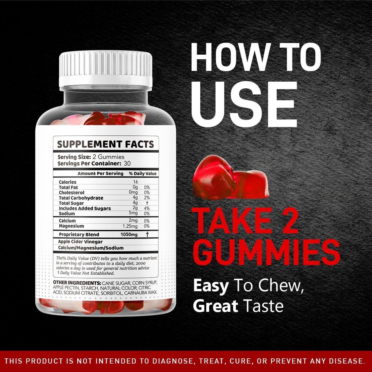(3 Pack) Vital Grow XL Male Gummies – Men’s Performance 60 Count (Pack of 3)