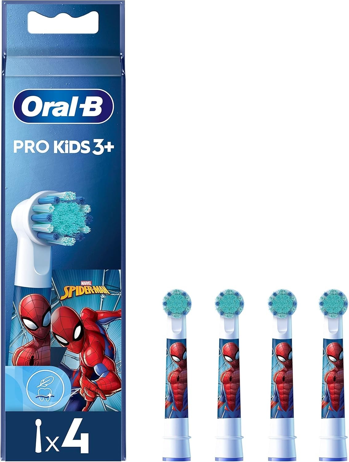 Oral-B Pro Kids Electric Toothbrush Head, with Spiderman Characters