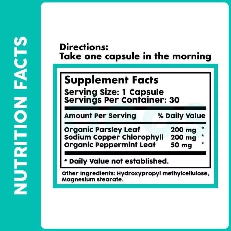3 Bottles DEOS Internal Deodorant Supplement – Full Body Deodorizer 30 Capsules