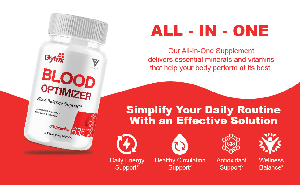 (5 Pack) Glytrix Premium Blood Support, Glytrix Advanced Pills (300 Capsules)