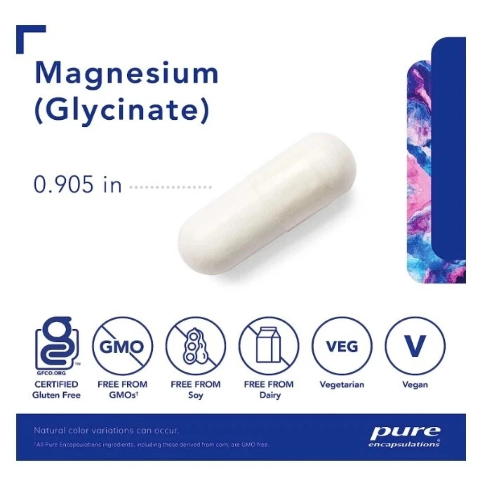 Pure Encapsulations Magnesium (glycinate) 120mg – 90 Vegetarian Capsules