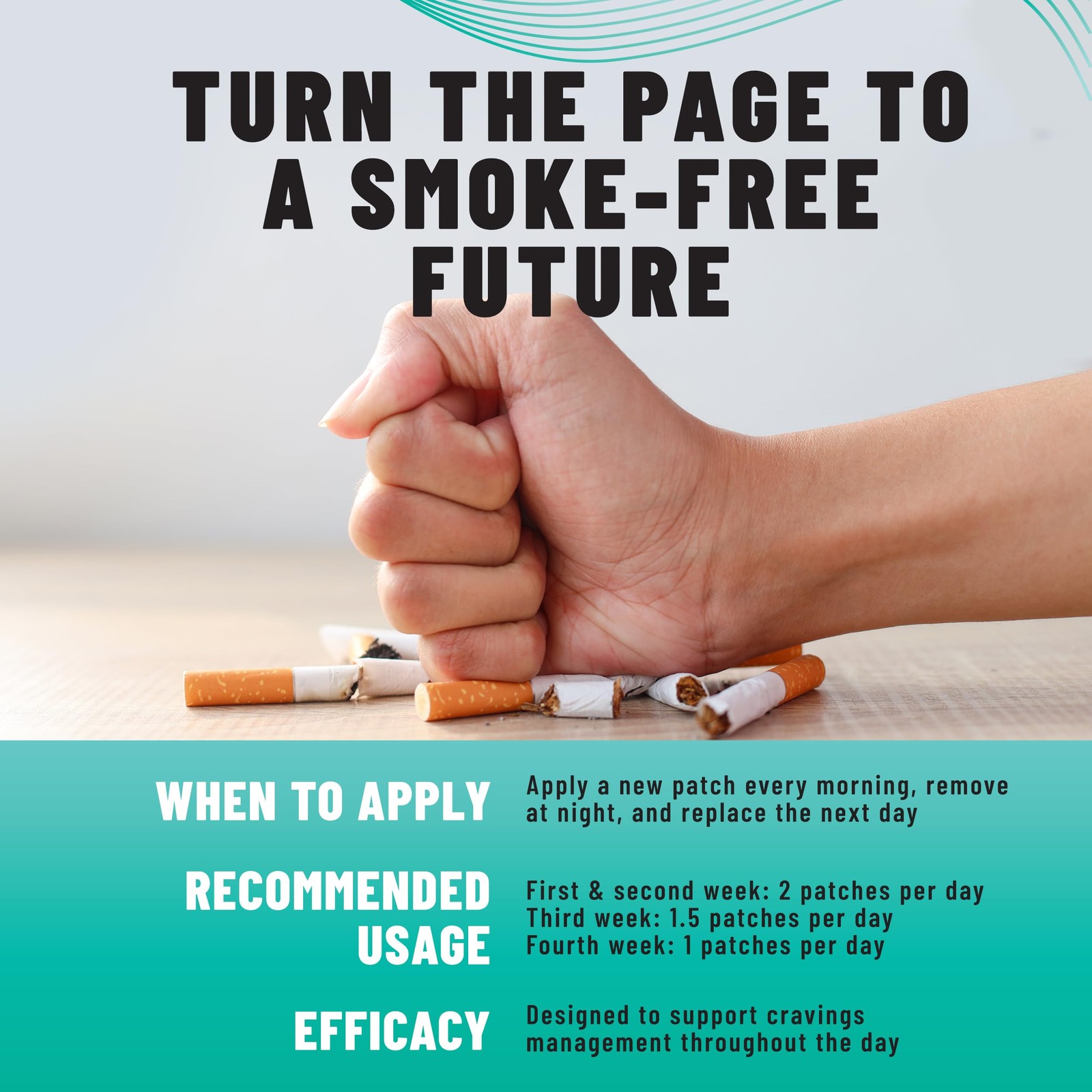 TOLEVITA Anti- Smoke Herbal Patches Transparent 7 mg | Quit Smoking Patches