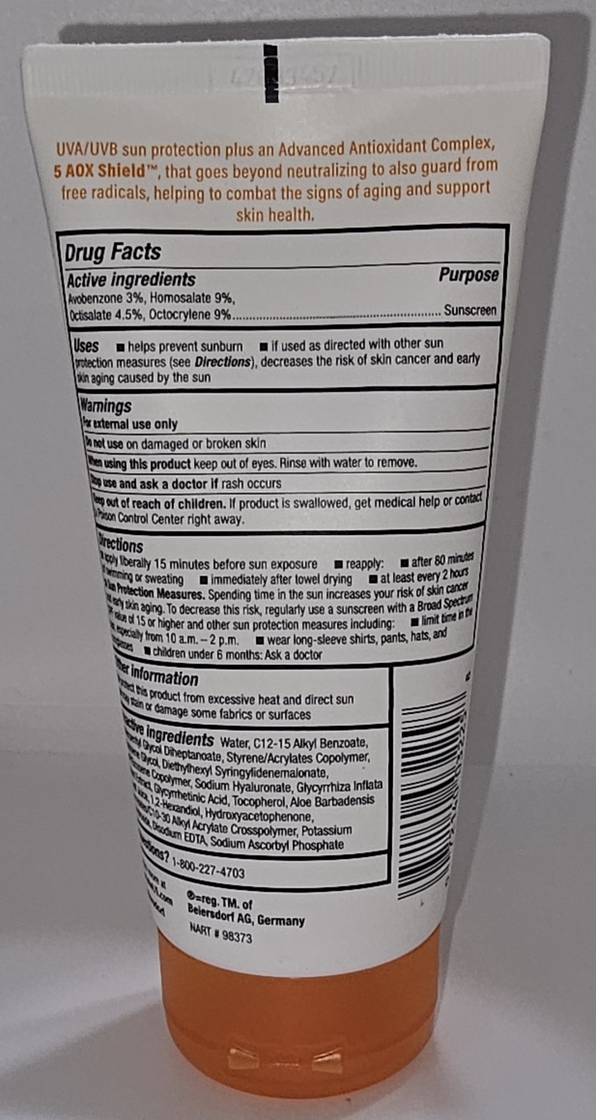 Eucerin Advanced Hydration Sunscreen Lotion SPF 50, 5 oz *READ*