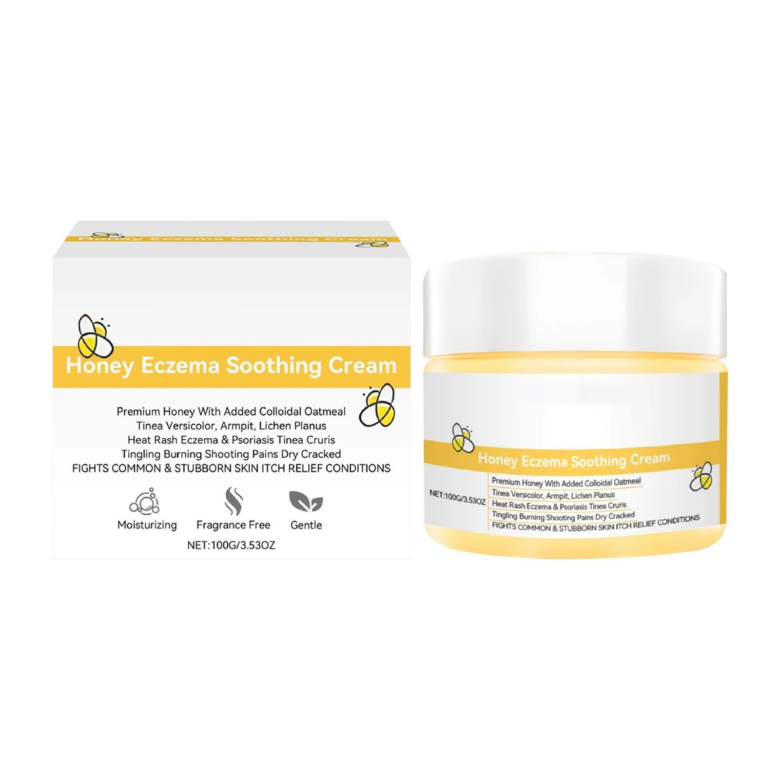 Honey Eczema Soothing Cream Moisturizing Lotion For Dry Itchy Skin Eczema Relief