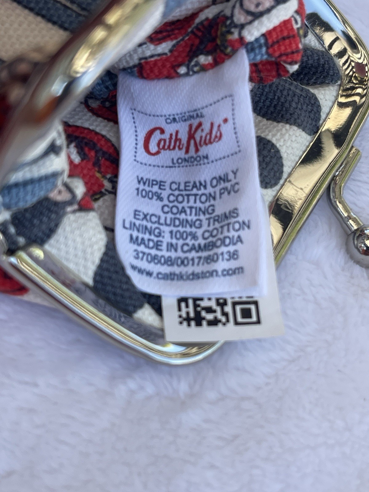 Cath Kidston London Makeup,Change Purse Coated Cotton Classic Guard Band Lot Of2