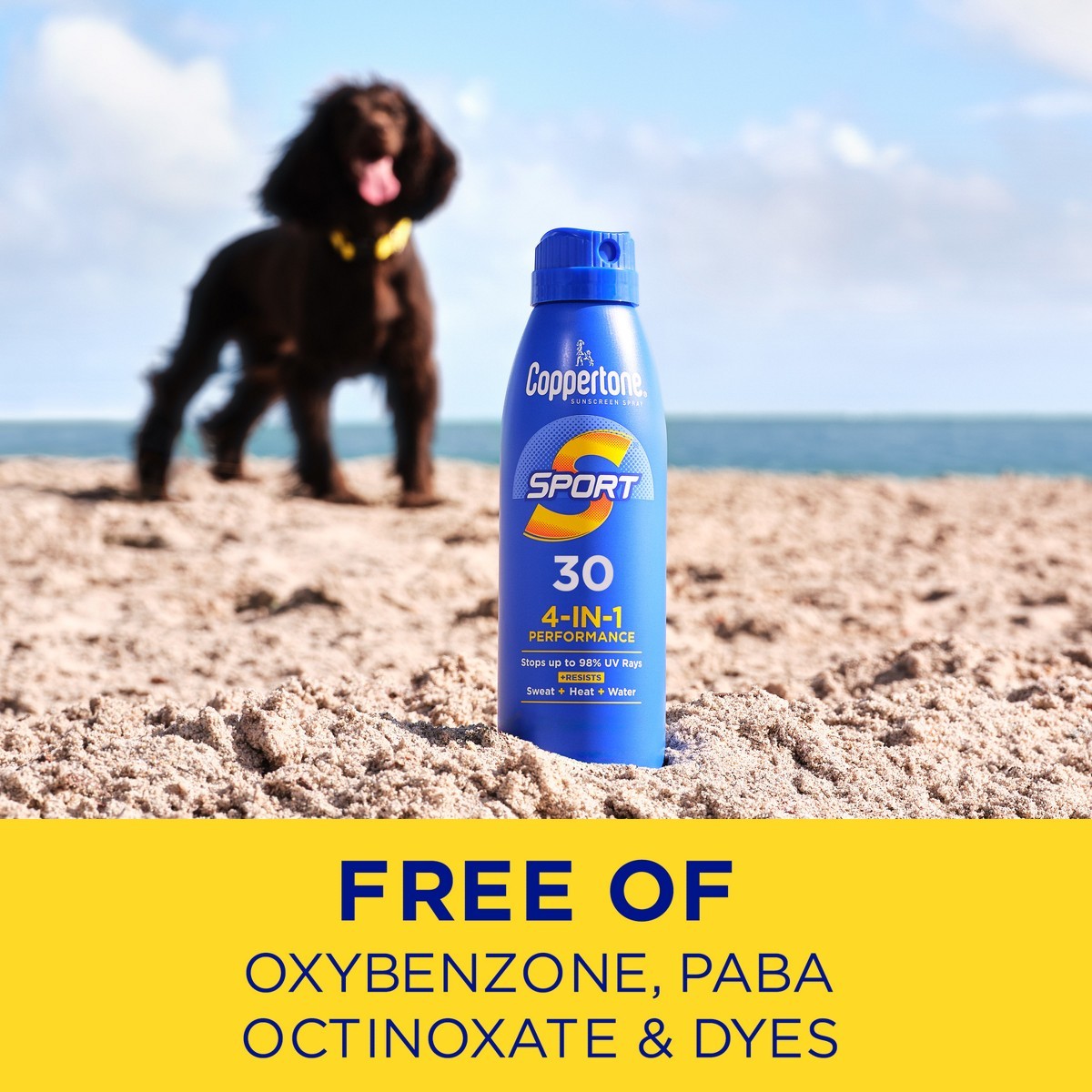 Coppertone Sport Sunscreen Spray – SPF 30 – Twin Pack 11oz:Whole Body Protection