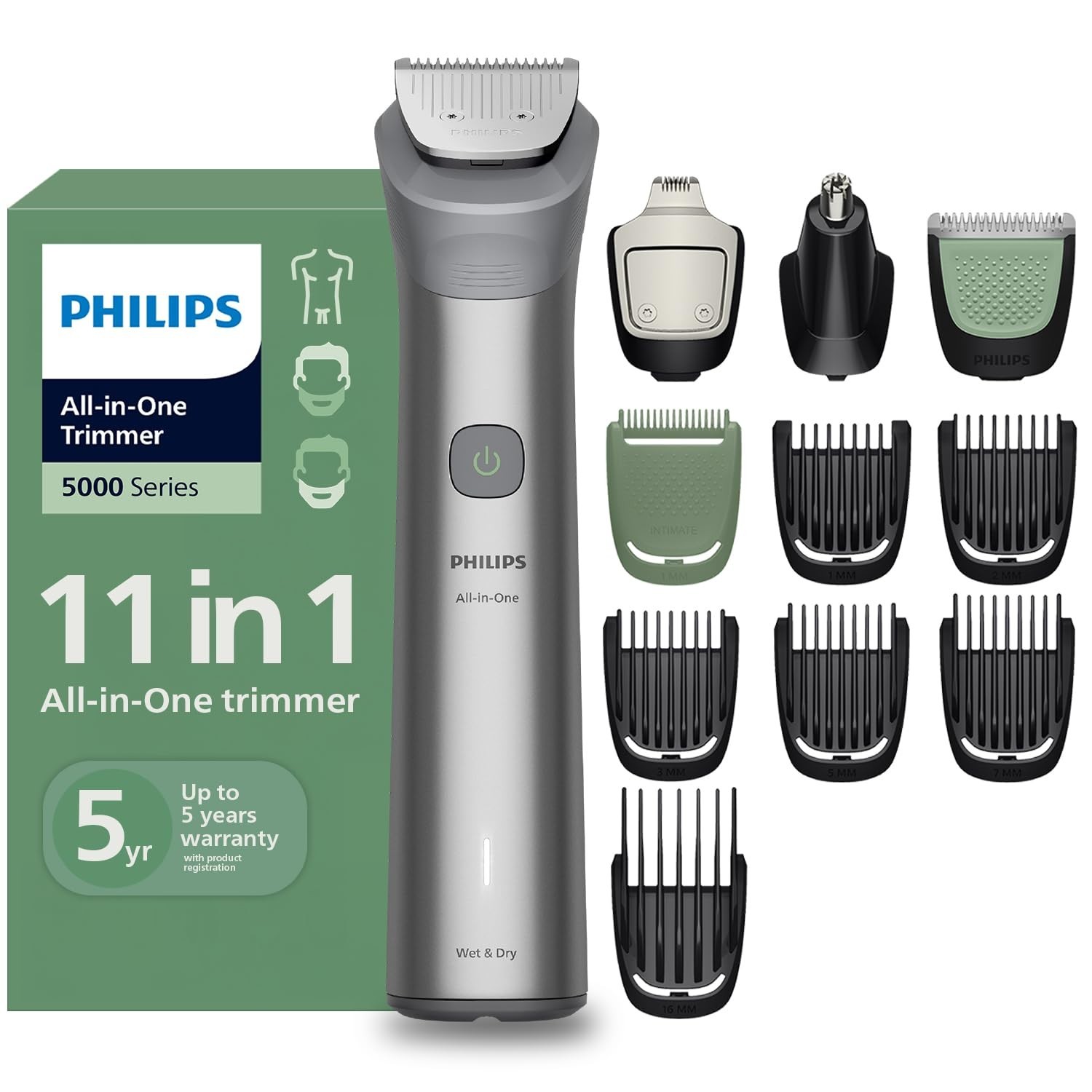 Philips India’s No.1 Men’s Trimmer,MG5932/15,Light gray