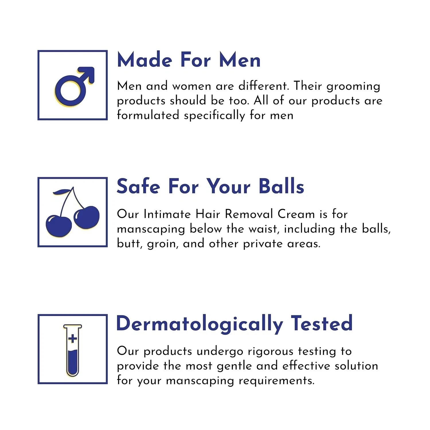 Mannlich Intimate / Private Hair Removal Cream for Men 200g
