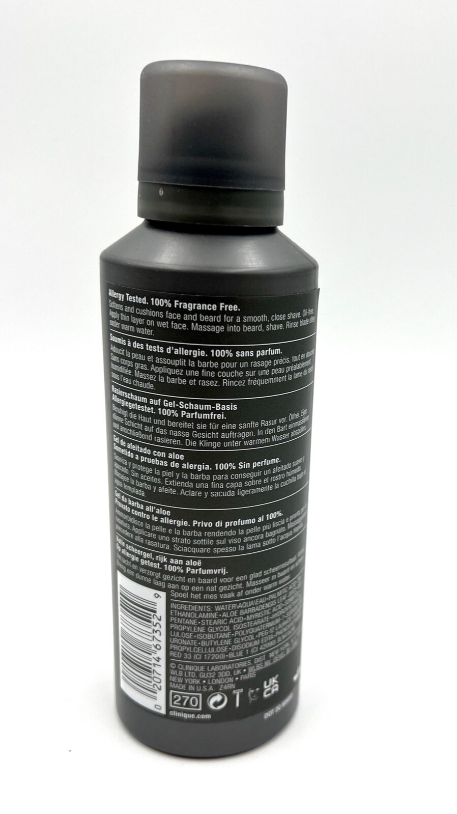 New! CLINIQUE For Men Aloe Shave Gel ~ 4.2 fl oz / 125 ml ~ Full Size